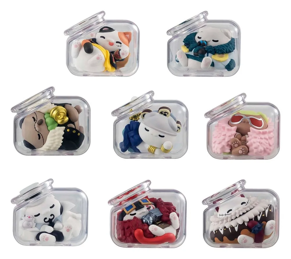 One Piece Mega Cat Project Mini Figures Good Night NyanPieceNyan! Ver. Luffy with rivals 6 cm Blind Box Assortment (8)